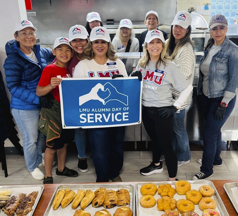 LMU Loyola Law School alumni volunteer on campus and in the community.